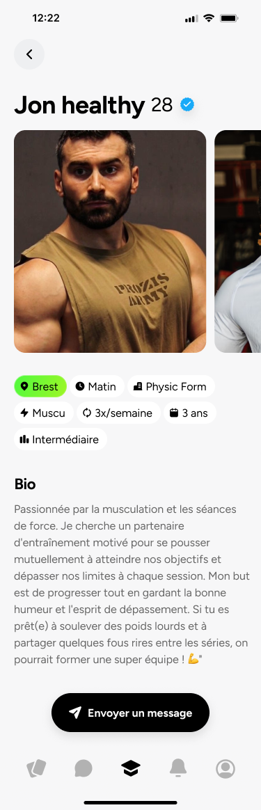 Profil détaillé d'un coach